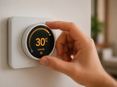 Gyorsabban fűt a kazán, ha magasabbra állítjuk a termosztátot?